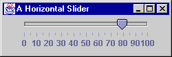 horizontal slider