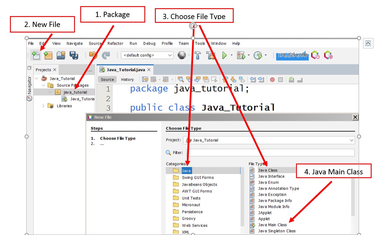 NetBeans Neue Datei