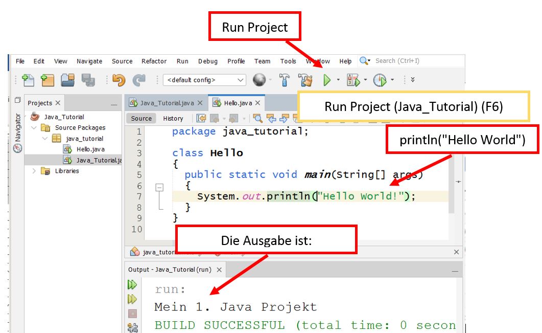 NetBeans Run File (Datei ausführen)